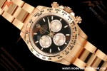 Rolex - Daytona 126505 40mm Gain Weight RG/RG Blk/Silv/Stk VSF V3 DD4131