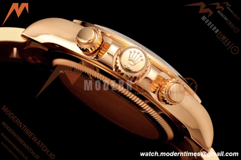Rolex - Daytona 126505 40mm Gain Weight RG/RG Blk/Silv/Stk VSF V3 DD4131