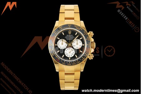 Rolex - Daytona 126528LN Le Mans 40mm 904L Ceramic YG/YG Blk/Stk QF V5 SH4132