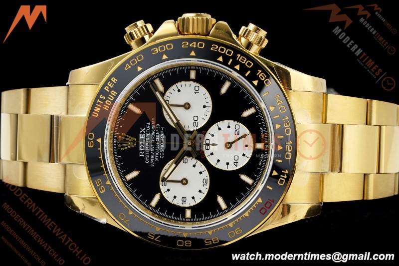 Rolex - Daytona 126528LN Le Mans 40mm 904L Ceramic YG/YG Blk/Stk QF V5 SH4132