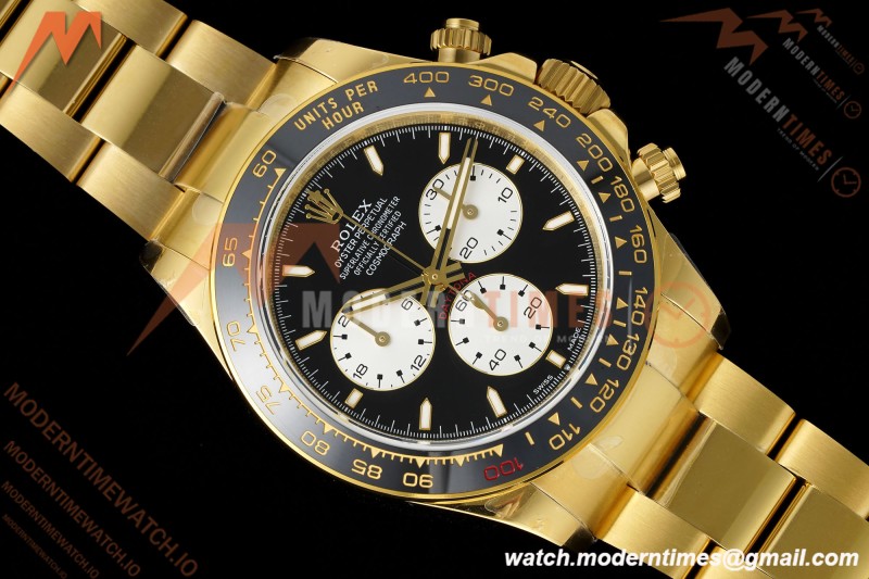Rolex - Daytona 126528LN Le Mans 40mm 904L Ceramic YG/YG Blk/Stk QF V5 SH4132
