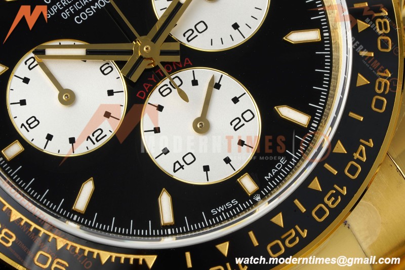 Rolex - Daytona 126528LN Le Mans 40mm 904L Ceramic YG/YG Blk/Stk QF V5 SH4132