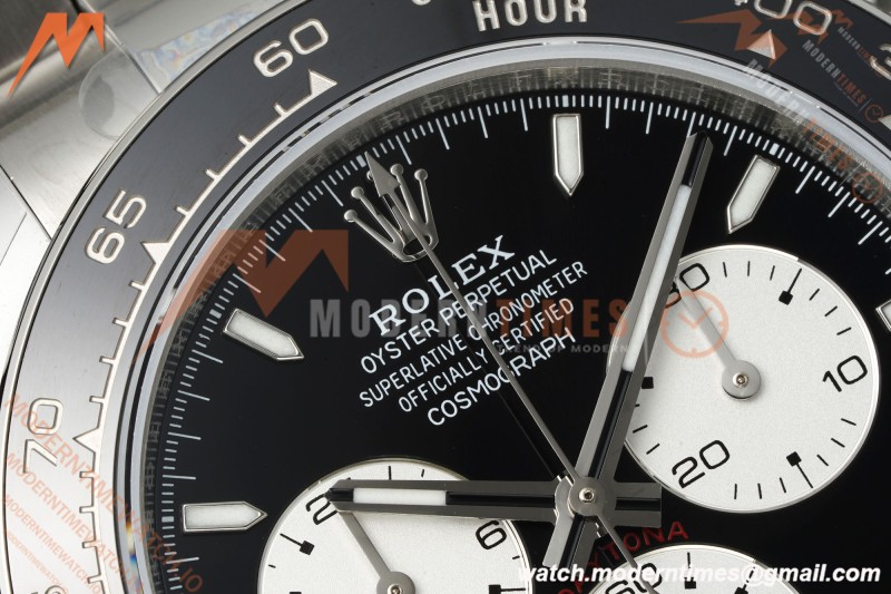 Rolex - Daytona 126529LN Le Mans 40mm 904L Ceramic SS/SS Blk/Stk QF V5 SH4132