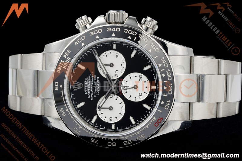 Rolex - Daytona 126529LN Le Mans 40mm 904L Ceramic SS/SS Blk/Stk QF V5 SH4132
