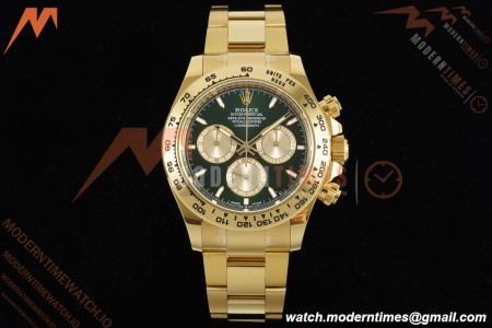 Rolex - Daytona 126508 40mm YG/YG Green/Gold/Stk APSF SH4131