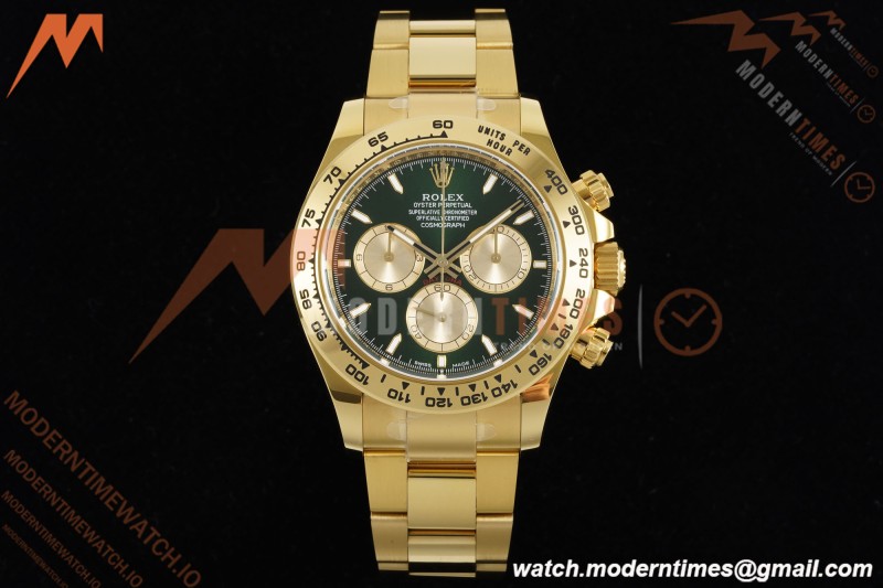 Rolex - Daytona 126508 40mm YG/YG Green/Gold/Stk APSF SH4131