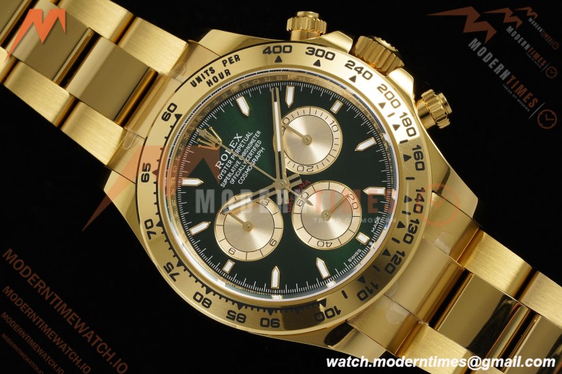 Rolex - Daytona 126508 40mm YG/YG Green/Gold/Stk APSF SH4131
