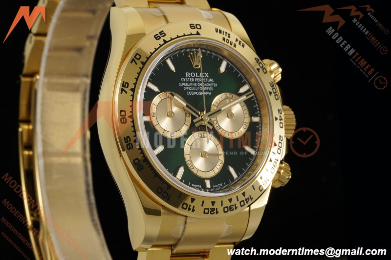 Rolex - Daytona 126508 40mm YG/YG Green/Gold/Stk APSF SH4131