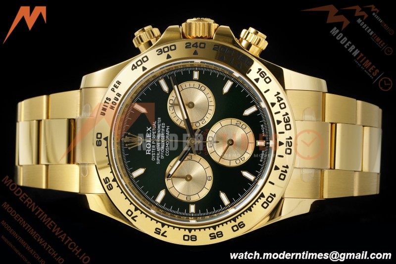 Rolex - Daytona 126508 40mm YG/YG Green/Gold/Stk APSF SH4131