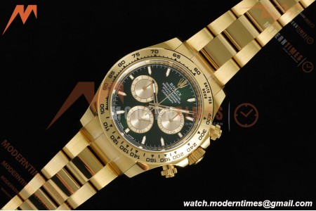Rolex - Daytona 126508 40mm YG/YG Green/Gold/Stk APSF SH4131