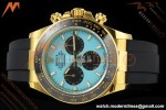Rolex - Daytona 126518LN 40mm Gain Weight CER/YG/RU Blu/Blk Turquoise Dial APSF SH4131