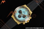 Rolex - Daytona 126518LN 40mm Gain Weight CER/YG/RU Blu/Blk Turquoise Dial APSF SH4131