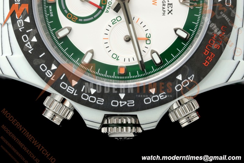 Rolex - Daytona 40mm DiW Alpine White Carbon Fiber FC/NY Green/White Dial DIWF DD4801 | 롤렉스 - 데이토나 40mm DIW 알파인 화이트 카본 파이버 FC/NY 그린/화이트 다이얼 DIWF DD4801