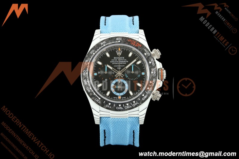 Rolex - Daytona 40mm DiW Racing Blue White Carbon Fiber FC/NY Black Dial DIWF DD4801 | 롤렉스 - 데이토나 40mm DiW 레이싱 블루 화이트 카본 파이버 FC/NY 블랙 다이얼 DIWF DD4801