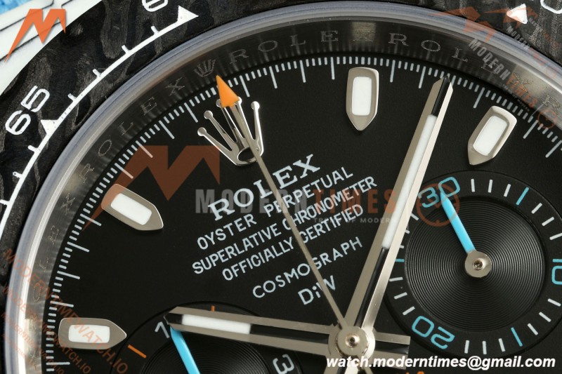 Rolex - Daytona 40mm DiW Racing Blue White Carbon Fiber FC/NY Black Dial DIWF DD4801 | 롤렉스 - 데이토나 40mm DiW 레이싱 블루 화이트 카본 파이버 FC/NY 블랙 다이얼 DIWF DD4801