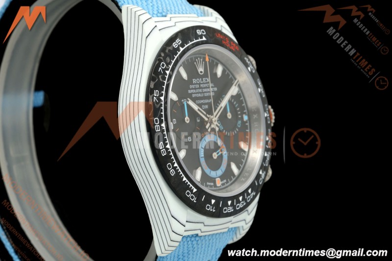 Rolex - Daytona 40mm DiW Racing Blue White Carbon Fiber FC/NY Black Dial DIWF DD4801 | 롤렉스 - 데이토나 40mm DiW 레이싱 블루 화이트 카본 파이버 FC/NY 블랙 다이얼 DIWF DD4801