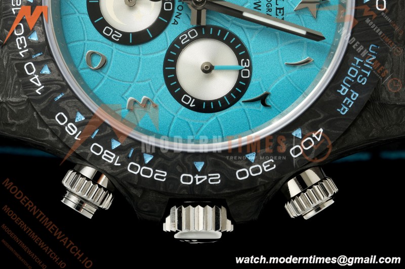 Rolex - Daytona 40mm DiW Ramadan CL Black Carbon Fiber FC/NY Blue Arabic Dial DIWF DD4801 | 롤렉스 - 데이토나 40mm DiW 라마단 CL 블랙 카본 파이버 FC/NY 블루 아라비아 다이얼 DIWF DD4801