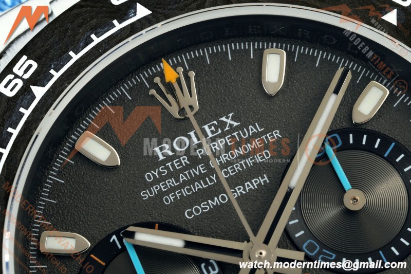 Rolex - Daytona 40mm DiW Racing Blue White Carbon Fiber FC/NY Black Dial N6F SA4130 | 롤렉스 - 데이토나 40mm DiW 레이싱 블루 화이트 카본 파이버 FC/NY 블랙 다이얼 N6F SA4130
