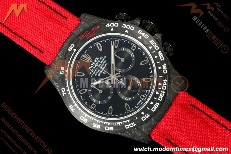 Rolex - Daytona 40mm DiW Red Edition Black Carbon Fiber FC/NY Black Dial N6F SA4130
