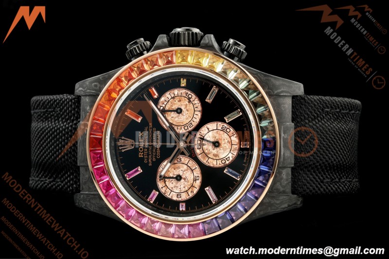 Rolex - Daytona Rainbow Black Carbon 40mm FC/NY Black/Dia Sonic SA4130