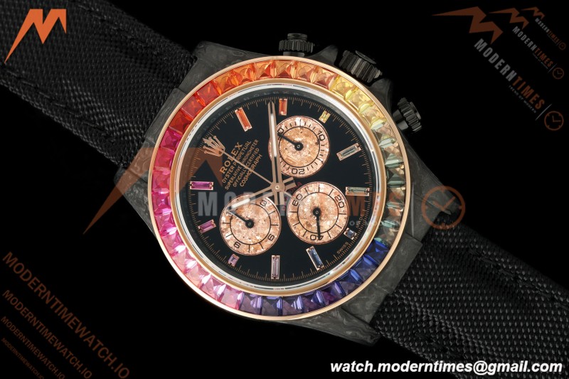 Rolex - Daytona Rainbow Black Carbon 40mm FC/NY Black/Dia Sonic SA4130
