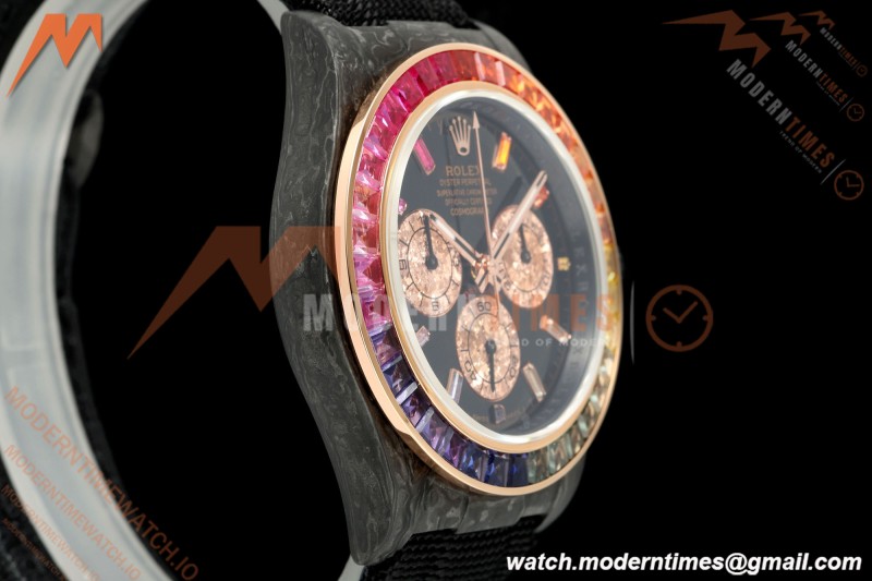 Rolex - Daytona Rainbow Black Carbon 40mm FC/NY Black/Dia Sonic SA4130