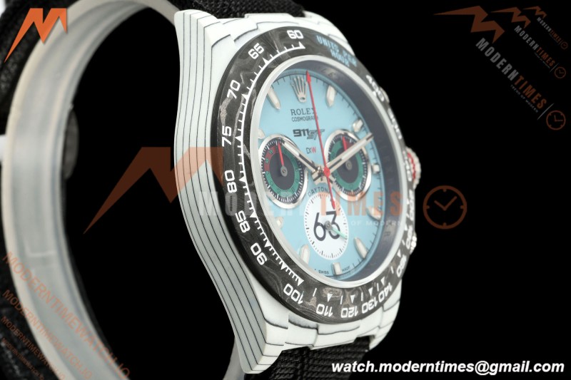 Rolex - Daytona 40mm DiW Porsche 911 S/T White Carbon Fiber FC/NY Blue Dial Sonic SA4130