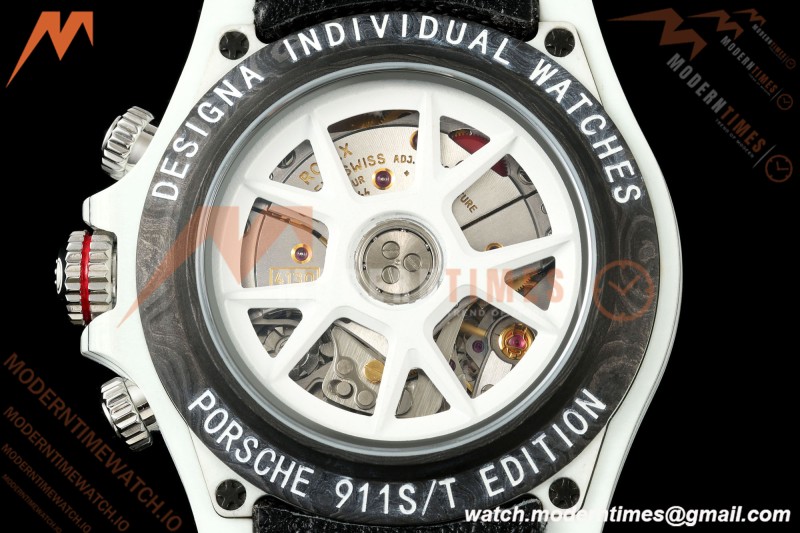Rolex - Daytona 40mm DiW Porsche 911 S/T White Carbon Fiber FC/NY Blue Dial Sonic SA4130