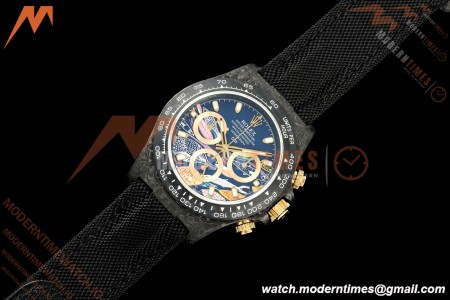 Rolex - Daytona 40mm DiW Blue Fish Black Carbon Fiber FC/NY Black Dial Sonic SA4130