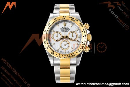 Rolex - Daytona 126503 40mm Gain Weight YG/SS Wht/Stk VSF V3 DD4131