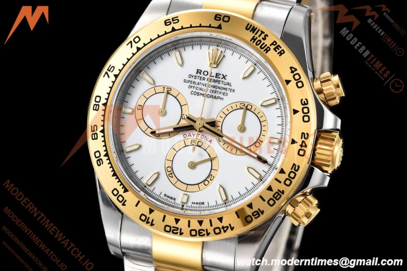 Rolex - Daytona 126503 40mm Gain Weight YG/SS Wht/Stk VSF V3 DD4131