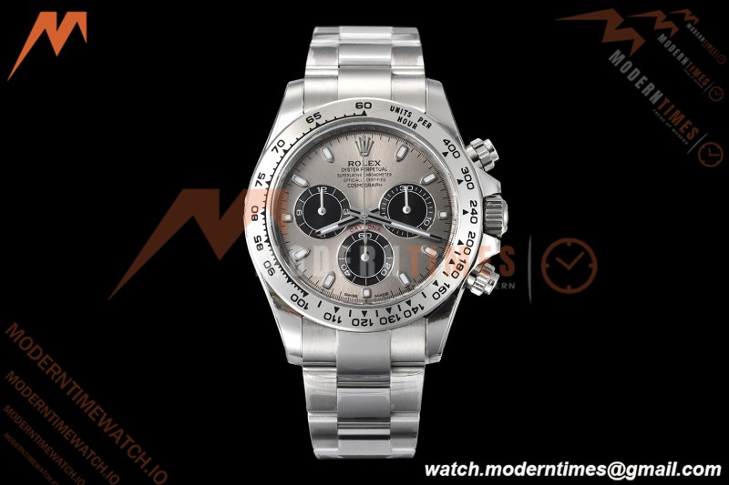 Rolex - Daytona 116509 40mm Gain Weight SS/SS Grey/Blk/Stk VSF V3 DD4130