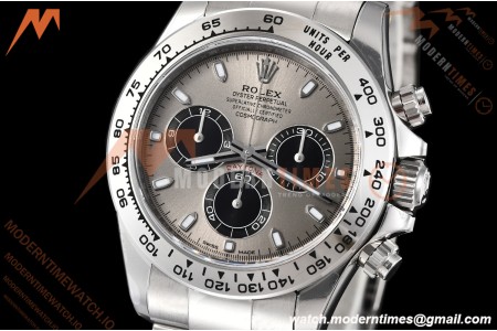 Rolex - Daytona 116509 40mm Gain Weight SS/SS Grey/Blk/Stk VSF V3 DD4130 | 롤렉스 - 데이토나 116509 40mm 게인 웨이트 스테인리스 스틸/스테인리스 스틸 그레이/블랙/스틸 VSF V3 DD4130