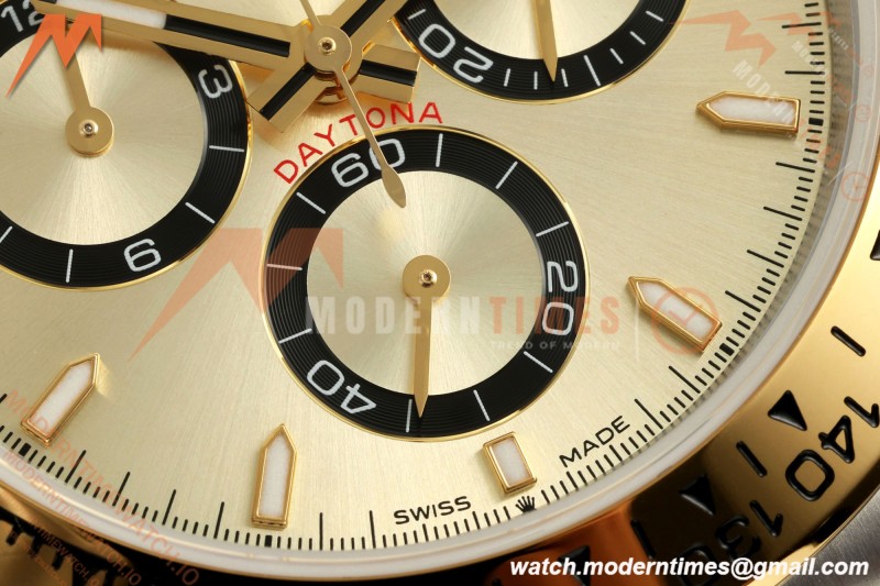 Rolex - Daytona 126503 40mm Gain Weight YG/SS Gold/Stk QF V6 SH4131