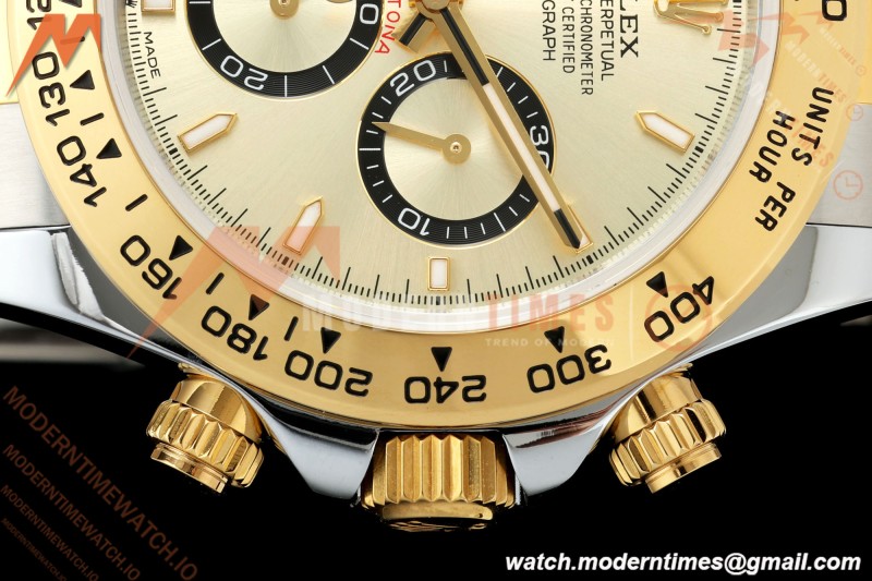 Rolex - Daytona 126503 40mm Gain Weight YG/SS Gold/Stk QF V6 SH4131