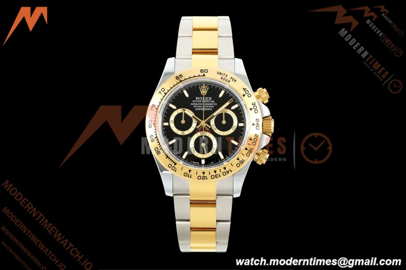 Rolex - Daytona 126503 40mm Gain Weight YG/SS Blk/Stk QF V6 SH4131