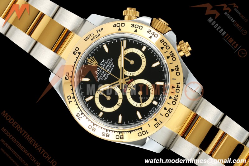 Rolex - Daytona 126503 40mm Gain Weight YG/SS Blk/Stk QF V6 SH4131