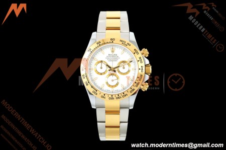 Rolex - Daytona 126503 40mm Gain Weight YG/SS Wht/Stk QF V6 SH4131