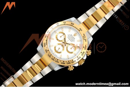 Rolex - Daytona 126503 40mm Gain Weight YG/SS Wht/Stk QF V6 SH4131