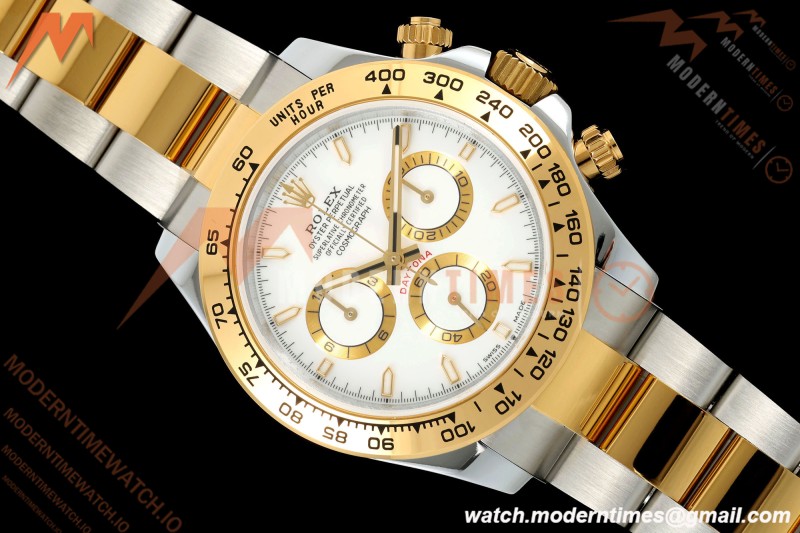 Rolex - Daytona 126503 40mm Gain Weight YG/SS Wht/Stk QF V6 SH4131