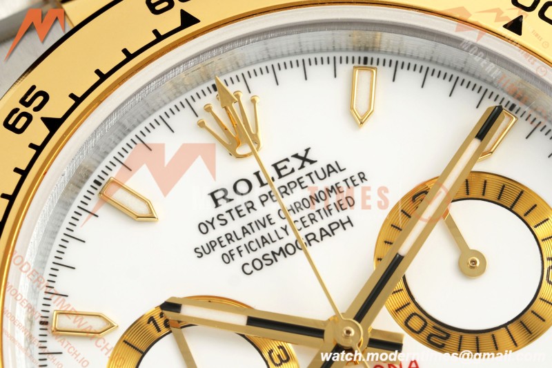 Rolex - Daytona 126503 40mm Gain Weight YG/SS Wht/Stk QF V6 SH4131