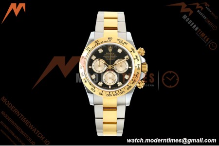Rolex - Daytona 126503 40mm Gain Weight YG/SS Blk/Gold/Dia QF V6 SH4131