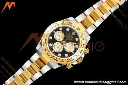 Rolex - Daytona 126503 40mm Gain Weight YG/SS Blk/Gold/Dia QF V6 SH4131