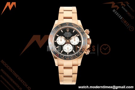 Rolex - Daytona 126525LN Le Mans 40mm 904L Gain Weight RG/RG Blk/Wht/Stk QF V9 SH4132