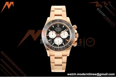 Rolex - Daytona 126525LN Le Mans 40mm 904L Gain Weight RG/RG Blk/Wht/Stk QF V9 SH4132
