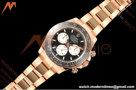Rolex - Daytona 126525LN Le Mans 40mm 904L Gain Weight RG/RG Blk/Wht/Stk QF V9 SH4132