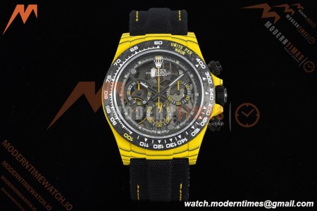 Rolex - Daytona DiW BumbleBee 40mm Yellow Carbon Fiber FC/NY Skeleton Dial DIWF DD4801 | 롤렉스 - 데이토나 DiW 범블비 40mm 옐로우 카본 파이버 FC/NY 스켈레톤 다이얼 DIWF DD4801