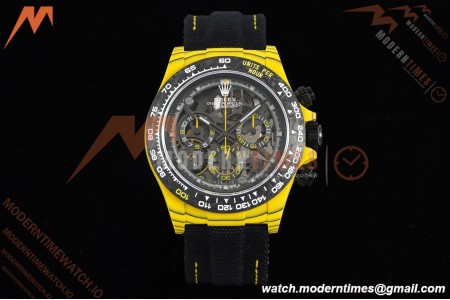 Rolex - Daytona DiW BumbleBee 40mm Yellow Carbon Fiber FC/NY Skeleton Dial DIWF DD4801