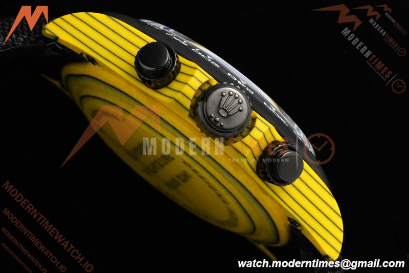 Rolex - Daytona DiW BumbleBee 40mm Yellow Carbon Fiber FC/NY Skeleton Dial DIWF DD4801