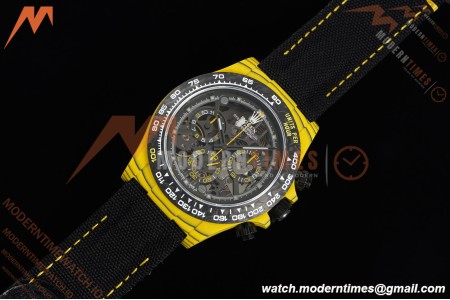 Rolex - Daytona DiW BumbleBee 40mm Yellow Carbon Fiber FC/NY Skeleton Dial DIWF DD4801